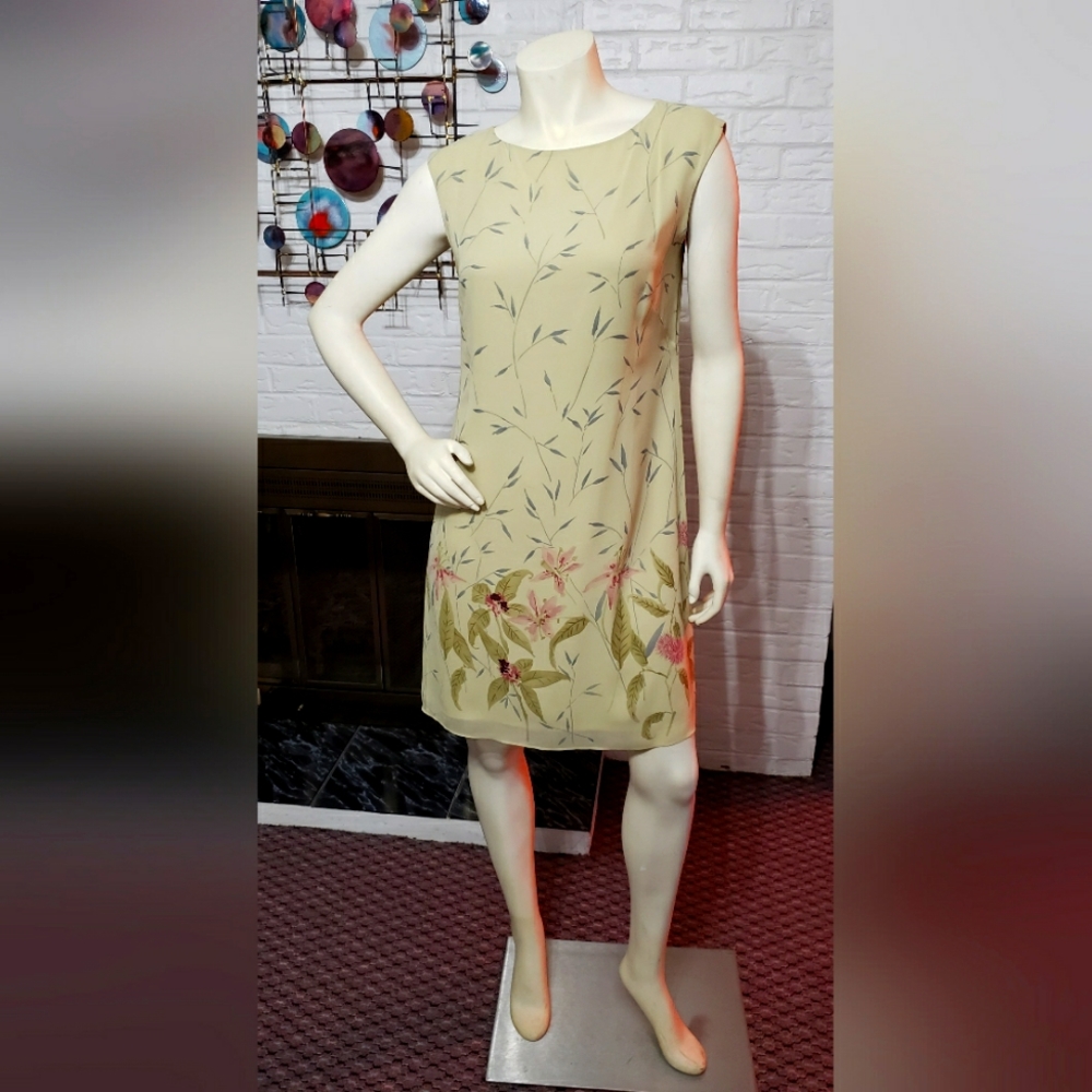 ANN TAYLOR | Sleeveless Silk Sheath Dress